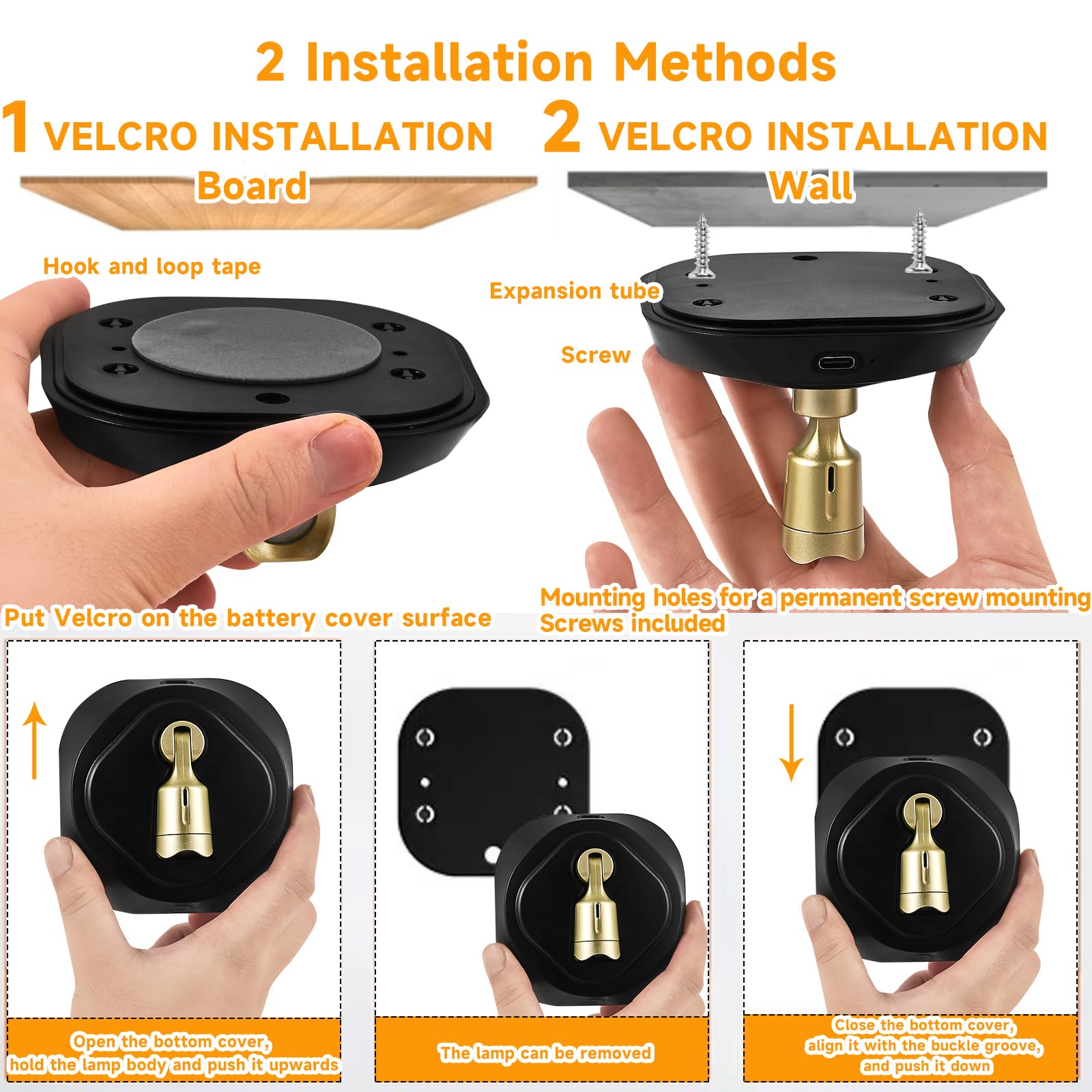 2 Pack LED Spotlight with Remote Control - Rechargeable Battery Operated Wall Lights for Paintings, Dimmable Puck Light with Timer & 3CTT - Perfect for Art Galleries, Home Decor, and Picture Display