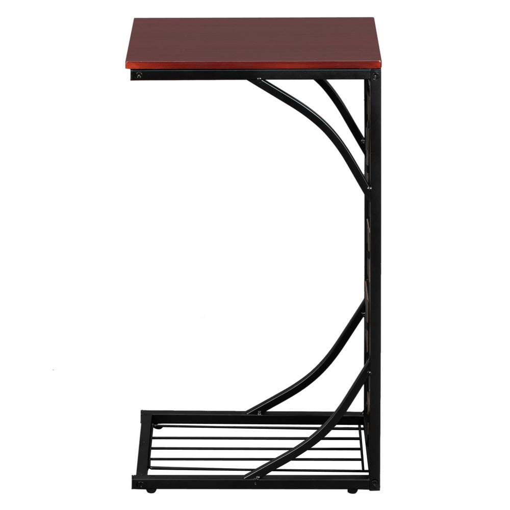 Modern Wooden Side Table - Azadx Small Cube Sofa End Table for Living Room, Bedroom & Dining Room | Contemporary Coffee & Snack Table | Perfect for Small Spaces, Reading Nooks & TV Lounging