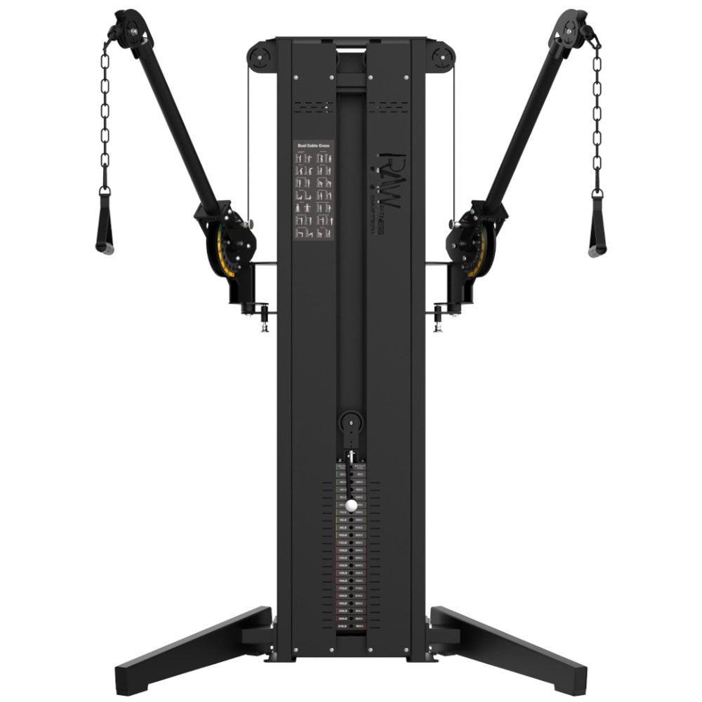Dual Cable Crossover Single Stack Gym Station - 100KG Weight Capacity for Home & Commercial Strength Training
