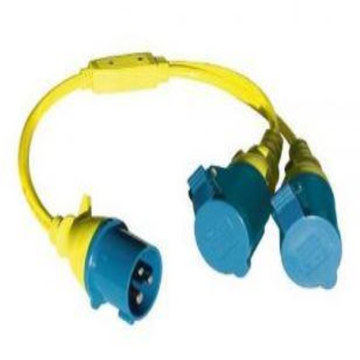 Victron Energy 16A/250V CEE Plug Splitter Cord with 2 CEE Couplings for RV, Marine & Outdoor Power Distribution