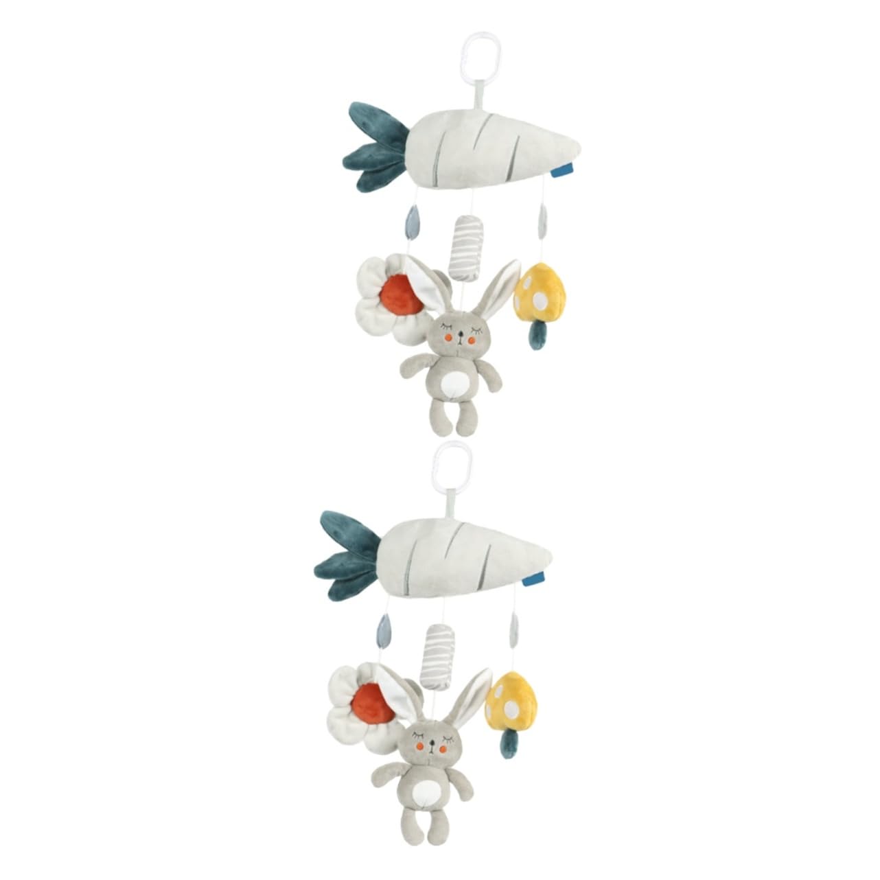 VICASKY 2 Pack Cartoon Pendant Wind Chimes - Scrunchie Plush Girl Hanging Toys, Soft PP Cotton for Nursery, Baby Room, Garden Decor & Gift Ideas