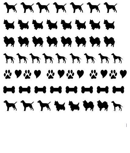 Dog Nail Art Decals - Cute Pet Nail Stickers for Small & Medium Dogs - Perfect for Grooming, Pet Parties & Photo Shoots