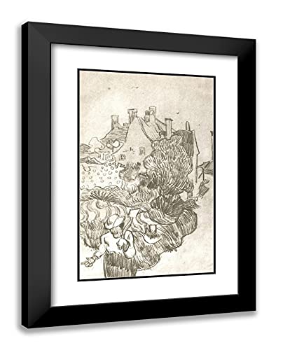 Black Modern Wood Frame with Double Matting