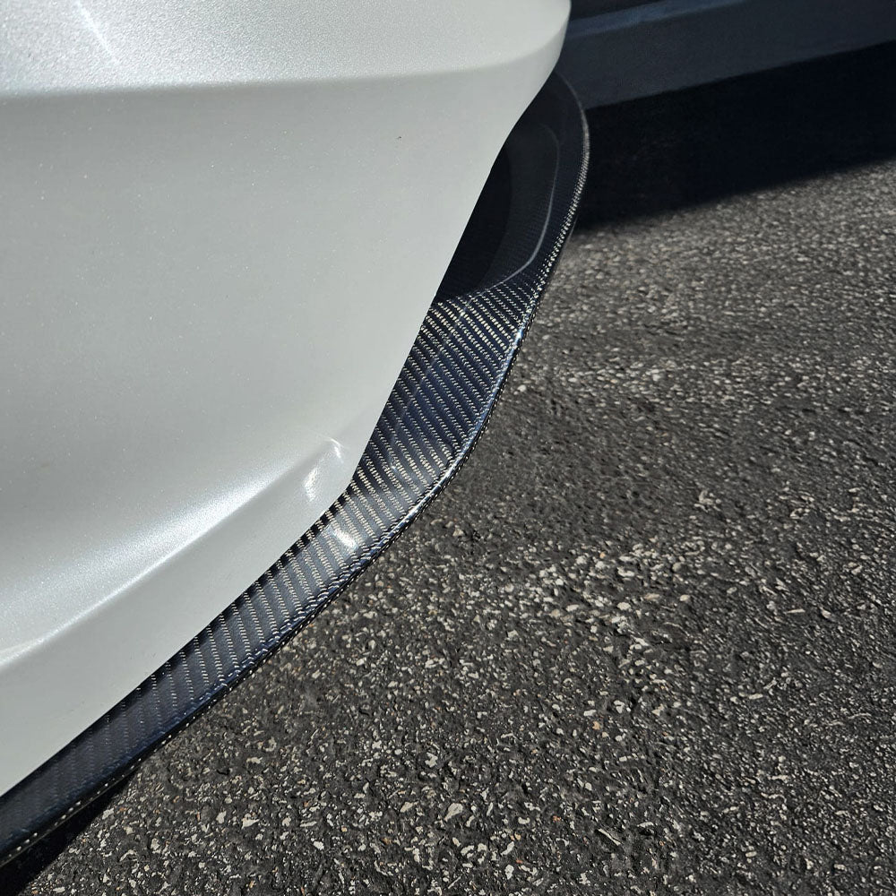 2024 Tesla Model 3 Highland Performance Carbon Fiber Front Lip Spoiler - OEM Style Replacement with Matte/Glossy Finish - Sporty Upgrade for Enhanced Aerodynamics & Style - Perfect for Track Days & Car Shows