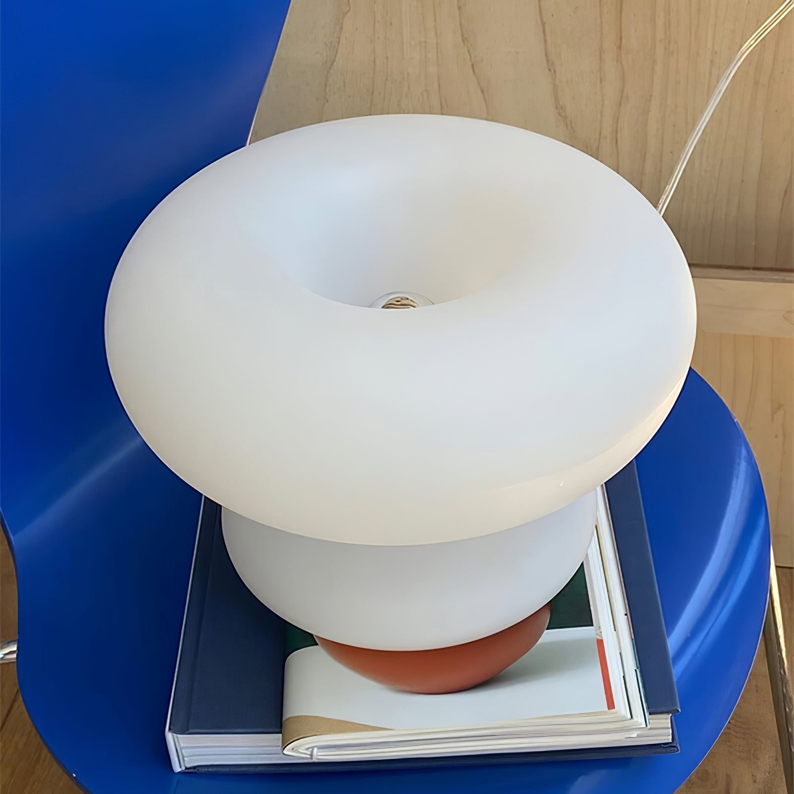 Stylish Donut Table Lamp - Modern LED Night Light for Bedroom, Living Room & Office Decor - Perfect for Reading, Relaxing & Creating Cozy Ambiance