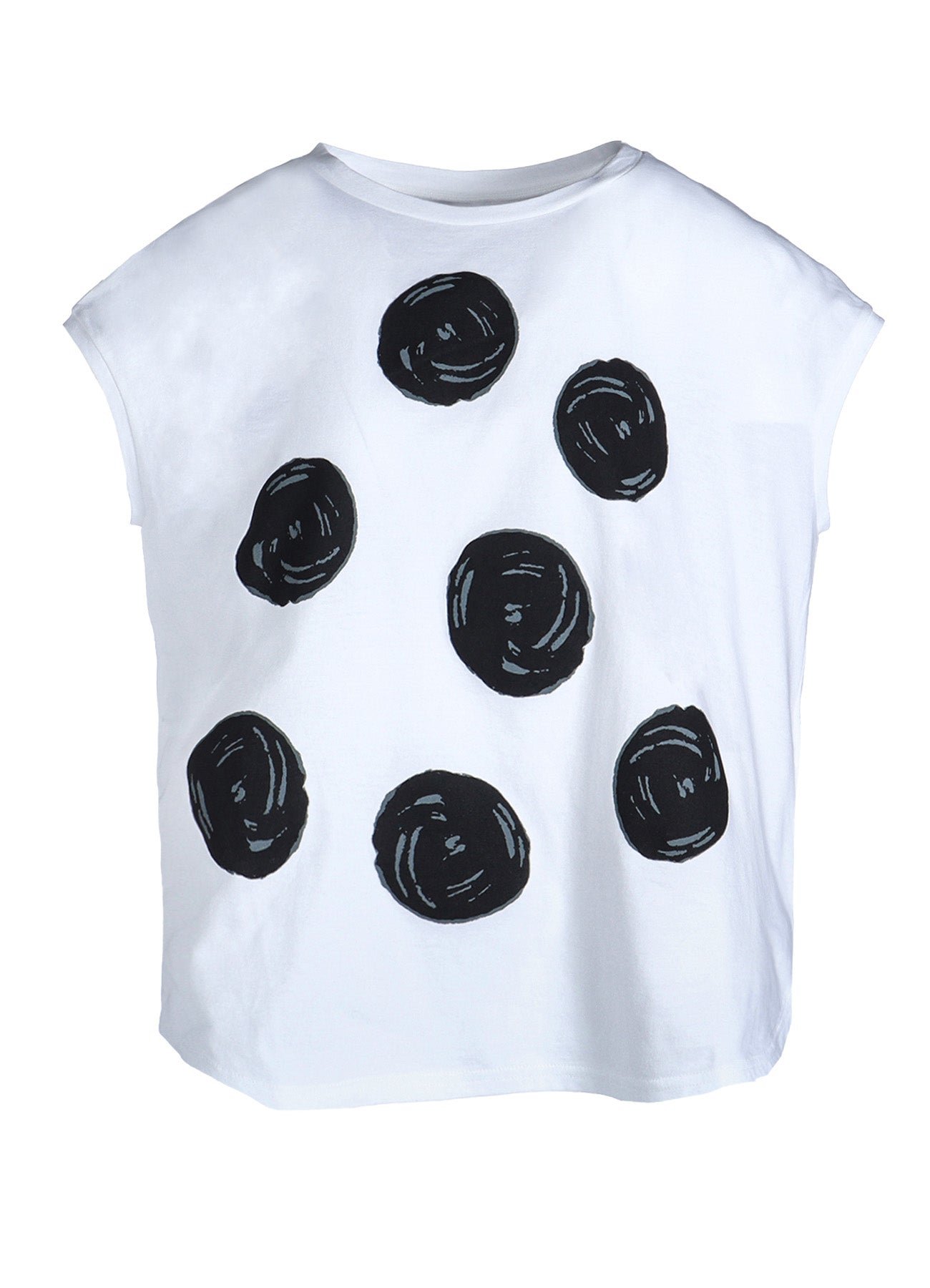 Stylish Cotton Jersey Dot Print French Sleeve Shirt for Women - Perfect for Casual Wear, Office Outfits & Summer Fashion