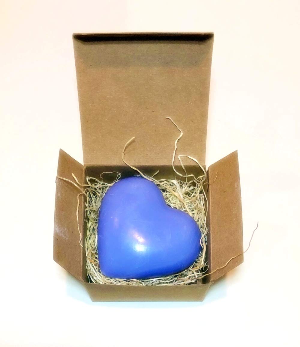 Lavender Heart Shaped Soap - Handmade in Provence France | Natural Aromatherapy Gift for Valentine's Day, Wedding Favors & Relaxing Bath Time
