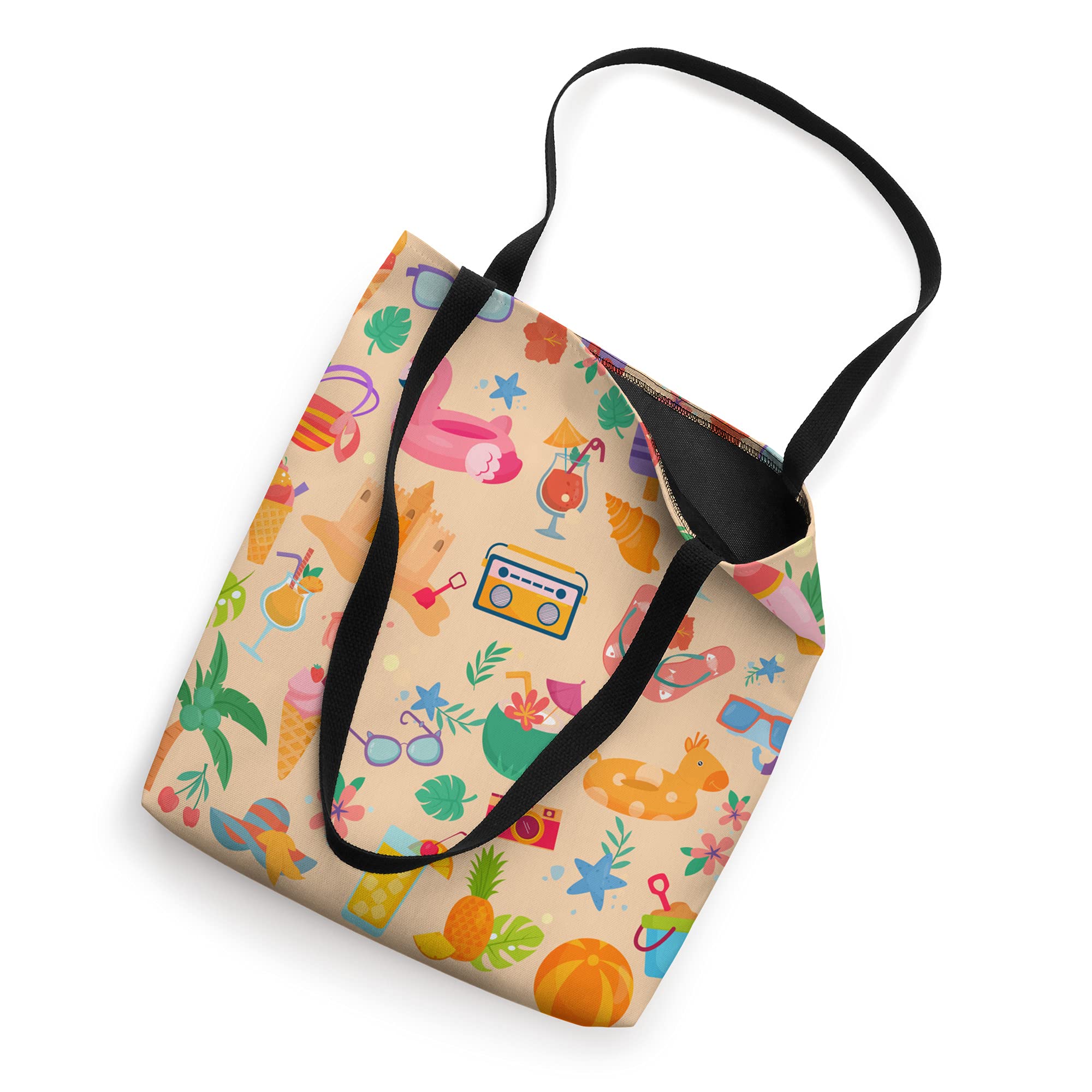 Stylish Summer Beach Tote Bag for Vacation, Travel & Staycation - Perfect for Pool, Picnic & Shopping Trips