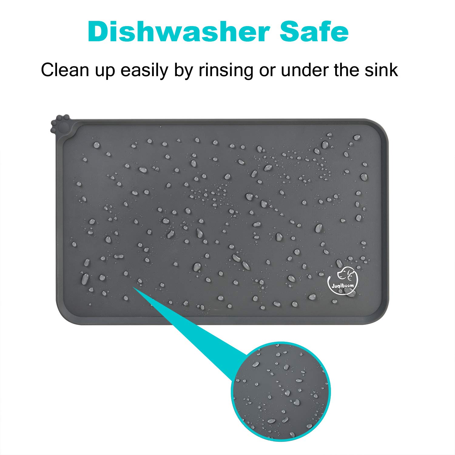 Non-Slip Silicone Pet Feeding Mat - Waterproof & Easy Clean Dog Cat Bowl Placemat (24