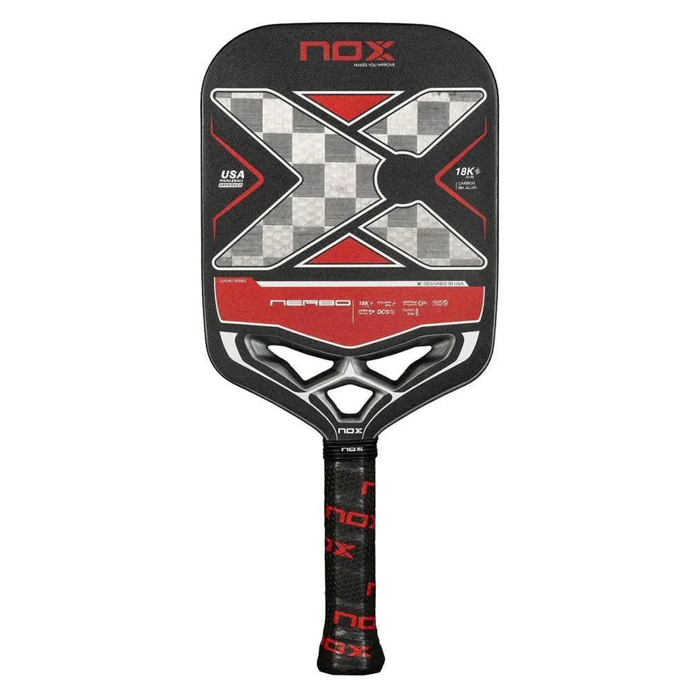 Premium Nerbo Pickleball Paddle - Carbon Fiber Face with Comfort Grip - Lightweight & Durable for Competitive Play - Perfect for Indoor/Outdoor Courts & Tournaments