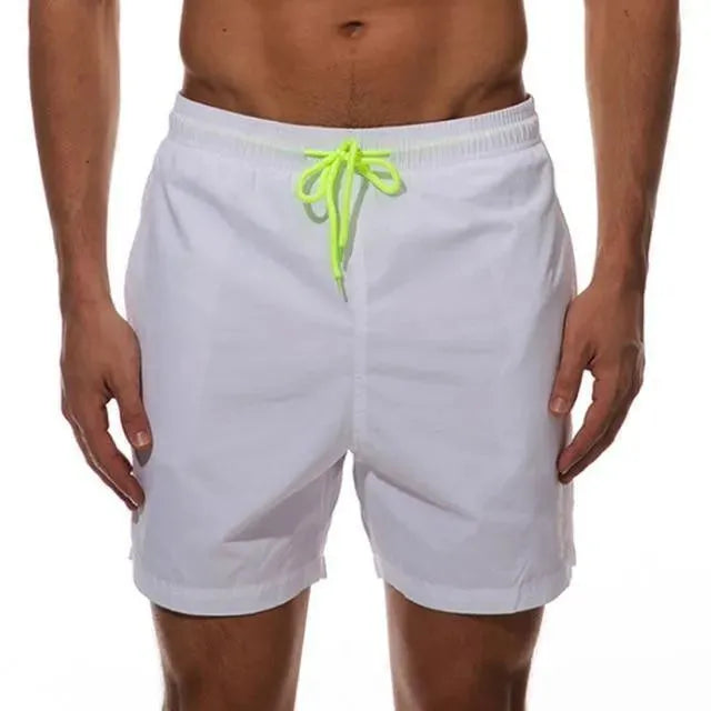 Luminous Beach Shorts with Drawstring - UPF 50+ Quick Dry Swim Trunks for Men - Perfect for Swimming, Surfing, and Summer Outdoor Activities
