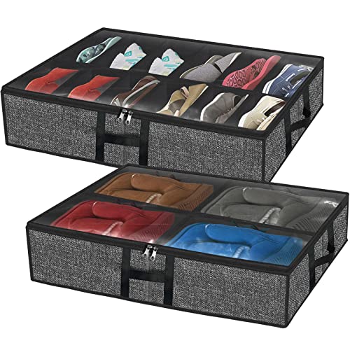 1 Boots 1 Shoes (12+4 Cells) Linen-like Black