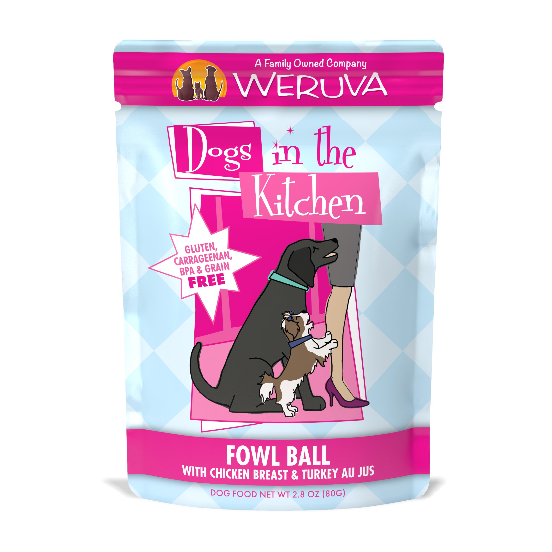 Weruva Grain-Free Natural Wet Dog Food Pouches for Dogs - High Protein, Healthy Ingredients - Perfect for Travel, Training & Daily Meals