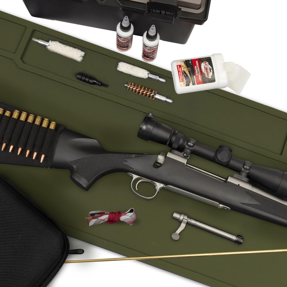 Premium Gun Cleaning Mat - Non-Slip Thick Rubber Pistol & Rifle Maintenance Pad for Shotguns, Handguns & Firearms | Perfect for Home Gun Care, Range Days & Workshop Use