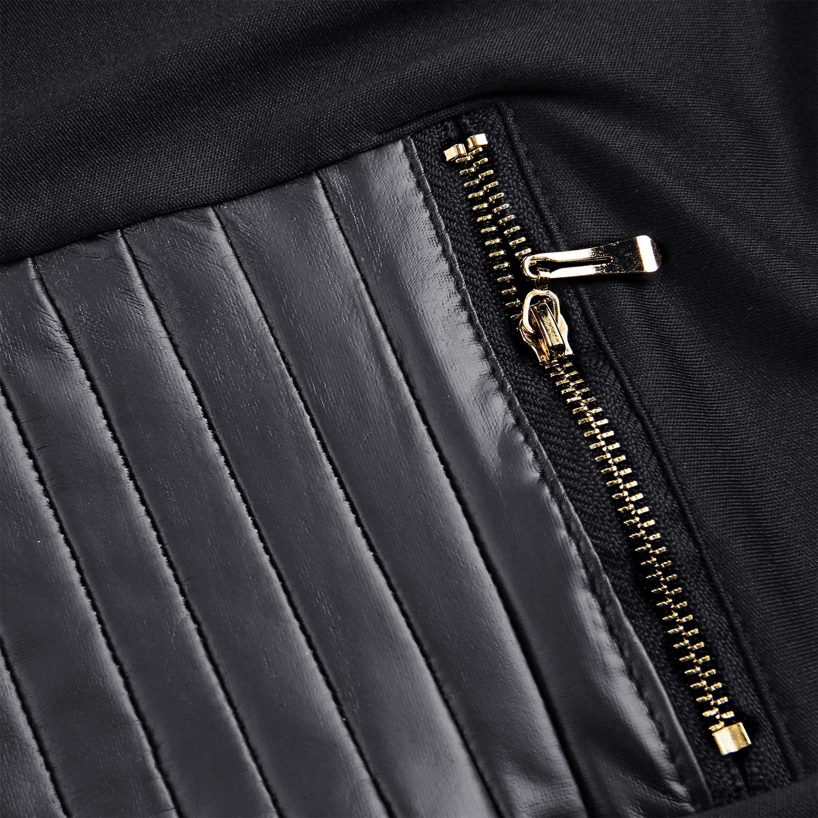 Trendy Women's Faux Leather High Waist Wide Leg Pants with Zipper Detail & Contrast Stitching - Stylish Black Trousers for Night Out, Party & Office | Perfect for Club, Date Night, Business Casual & Evening Events | Great for Work Attire, Fashion Statement Outfits & Stylish Occasions | Ideal for Fall & Winter Wardrobe, Holiday Parties & Professional Settings
