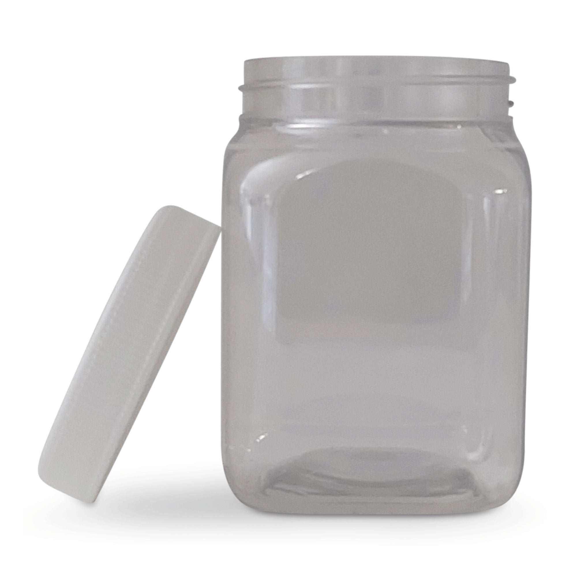 10-Pack 250g Square Clear Plastic Honey Jars with Lids - Food Grade BPA-Free Containers for Honey, Jam, Syrup & DIY Crafts - Perfect for Home Kitchen, Beekeeping & Gift Packaging