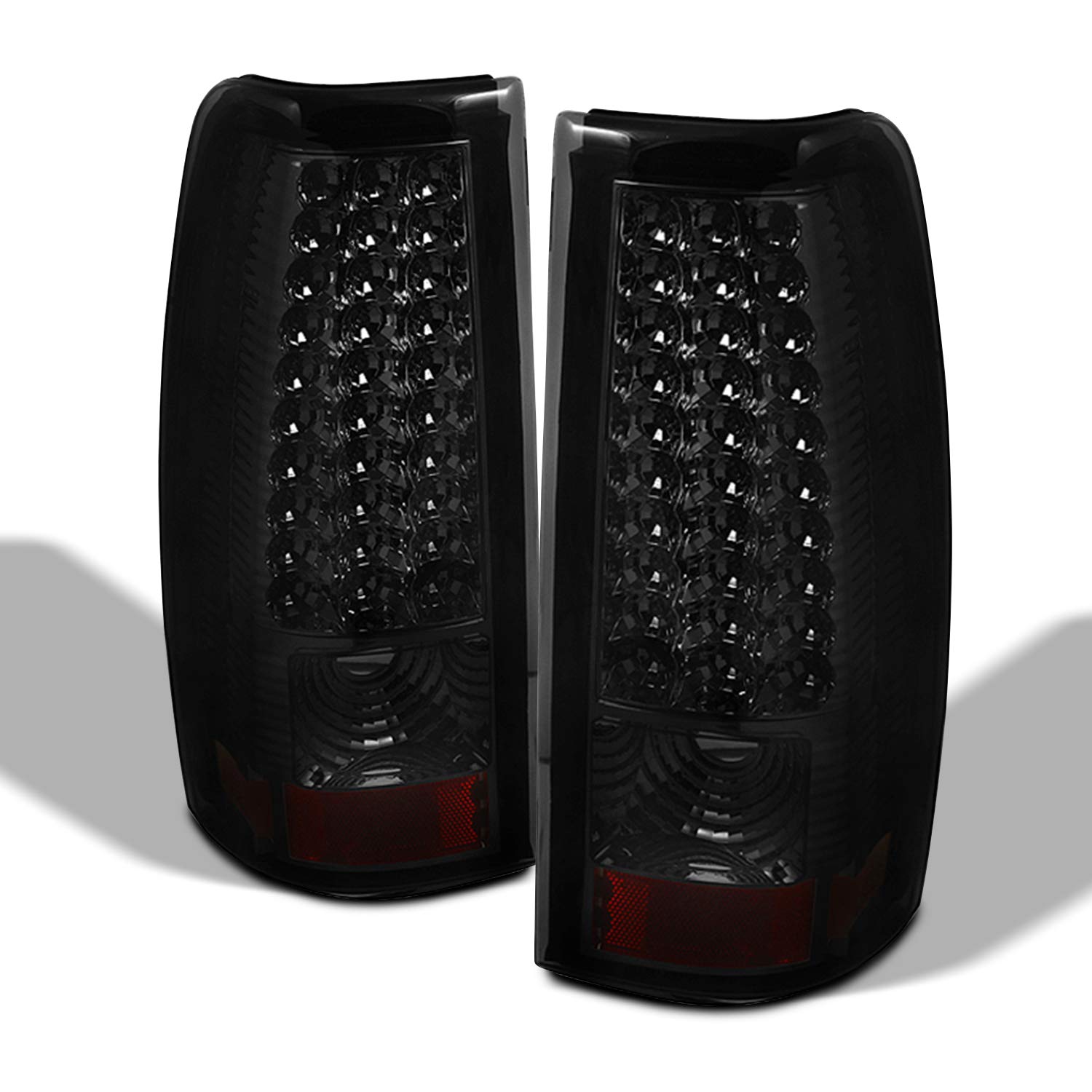 AKKON LED Headlight Housing Combo for 2003-2006 Chevy Silverado - Black Smoke Halo Projector Headlights, Bumper Lamps & Tail Lights | Complete Lighting Upgrade for Night Driving & Off-Road Adventures