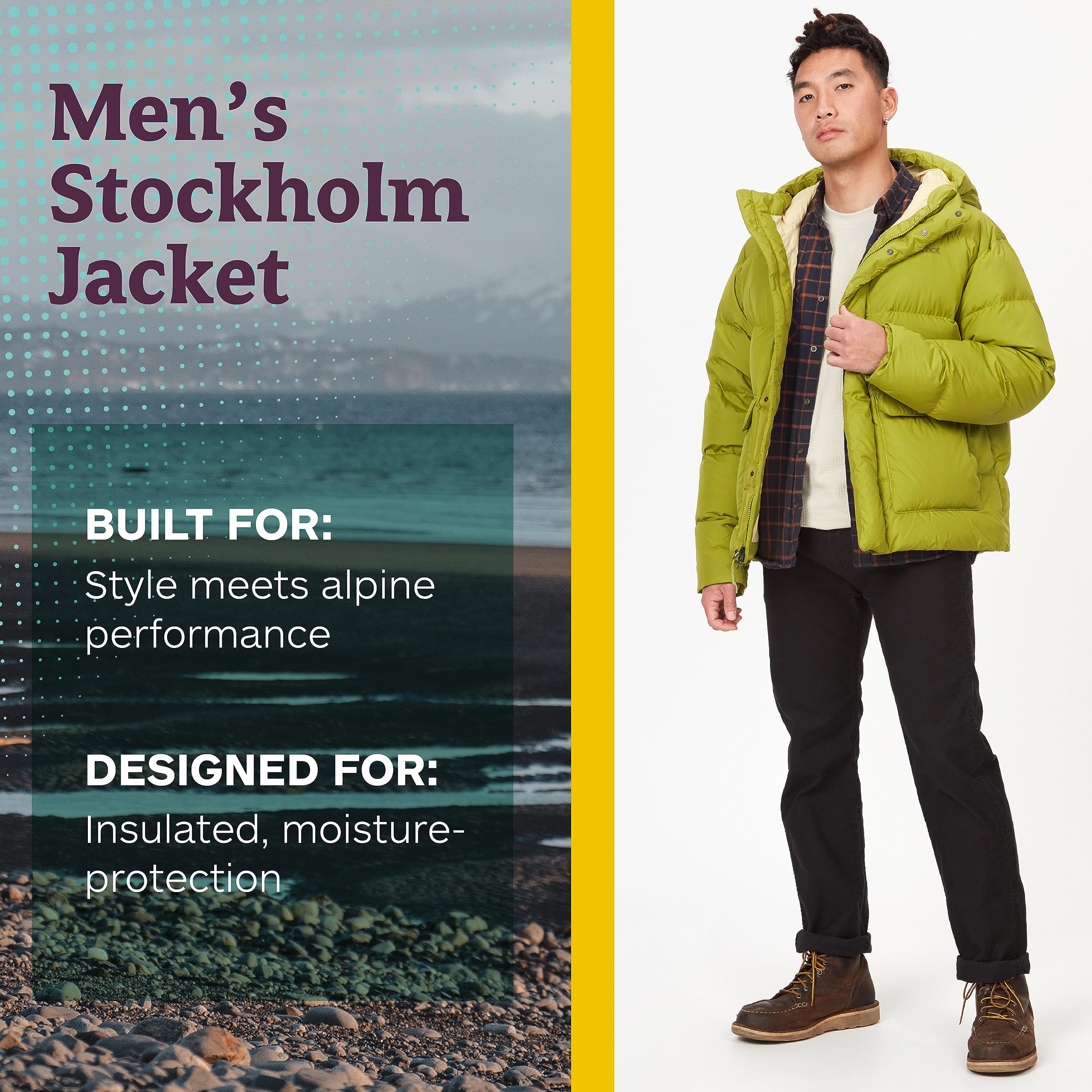MARMOT Men's Stockholm Jacket - Waterproof Winter Coat for Hiking & Outdoor Activities | Windproof Insulated Parka for Camping & Snow Adventures