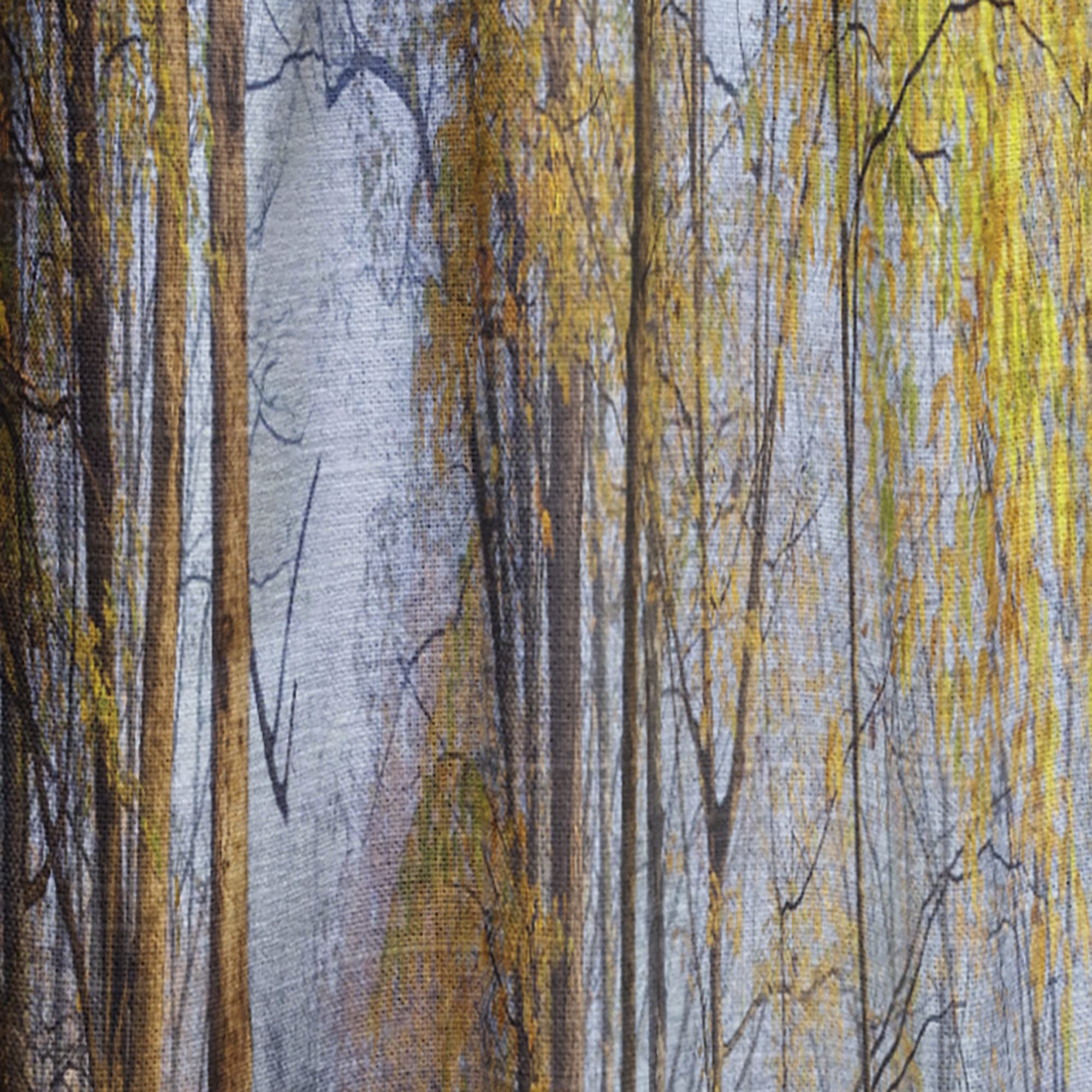 DesignQ Thermal Insulated Curtains - 'Yellow Morning in Forest Panorama' Single Panel 52x120 - Blackout Drapes for Bedroom & Living Room - Perfect for Energy Efficiency, Privacy & Home Decor