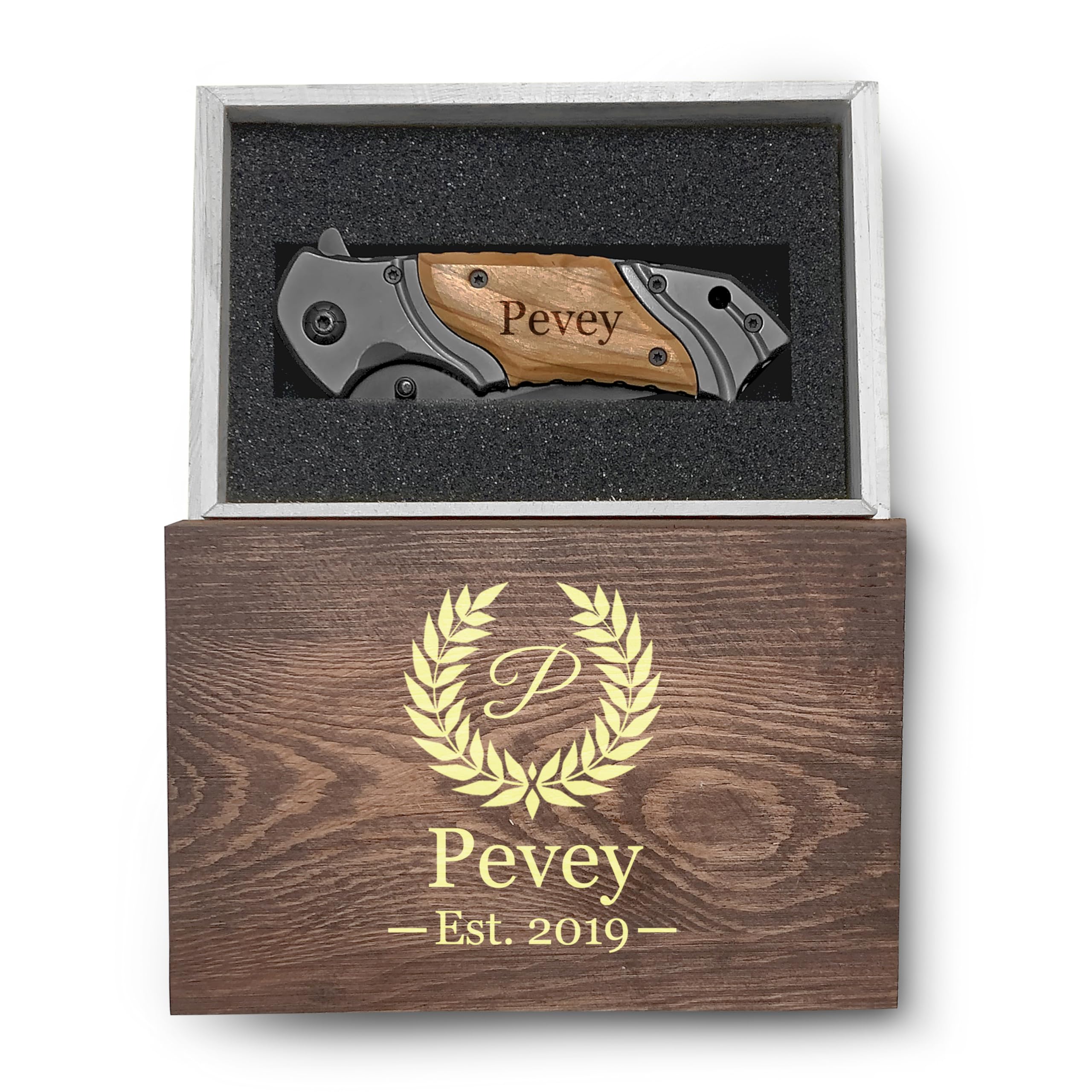 Custom Engraved Pocket Knife for Men - Personalized Name Knife Gift for Birthday, Anniversary, Groomsmen & Father's Day | Durable EDC Knife for Camping, Hiking & Outdoor Adventures