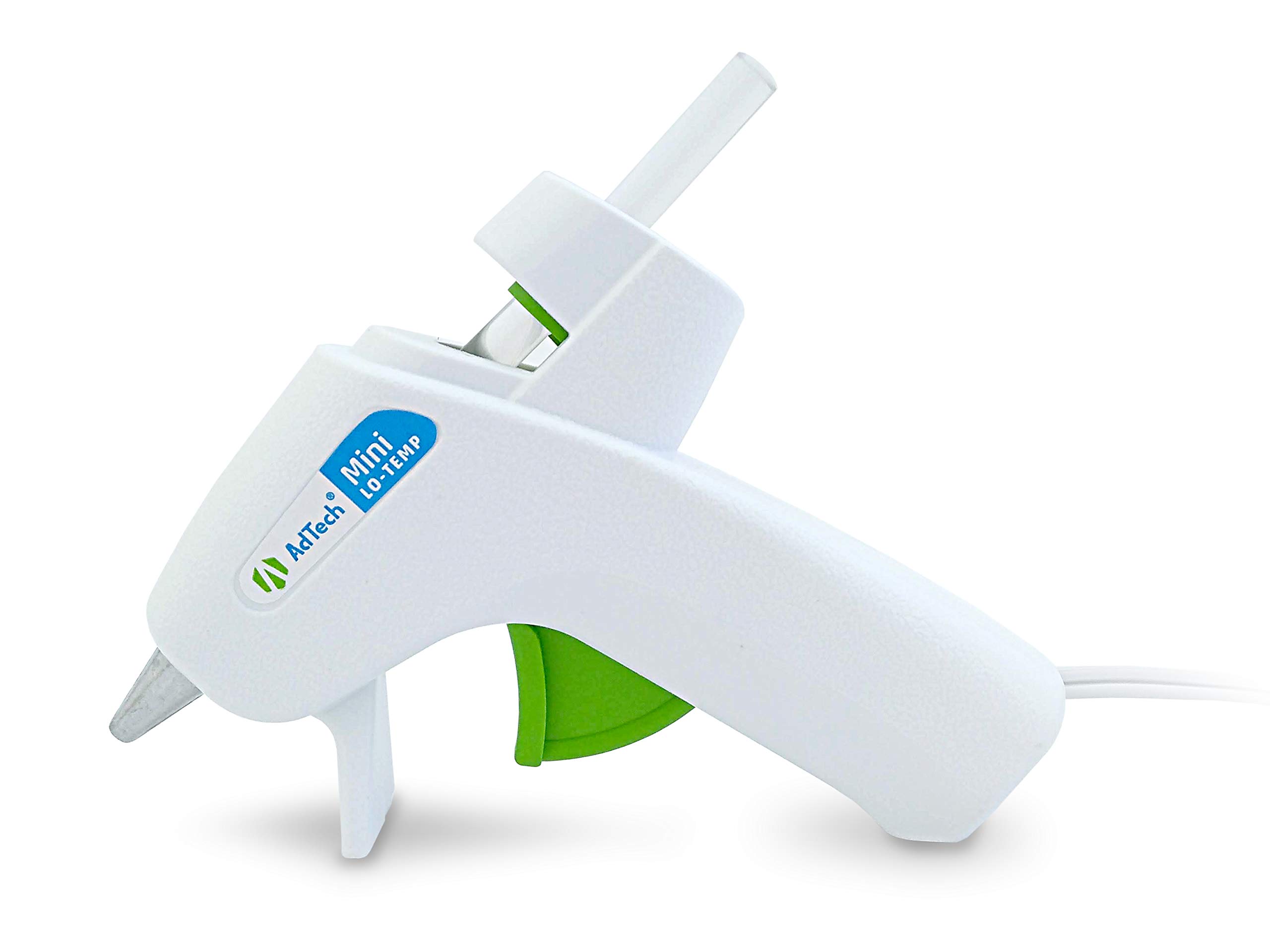 AdTech Lo-Temp Mini Glue Gun - Low Temperature Hot Glue Gun for Crafts, DIY Projects, School Supplies & Home Repairs | Compact & Safe Glue Gun for Kids & Adults | Perfect for Scrapbooking, Woodworking & Arts & Crafts (Item#0450)