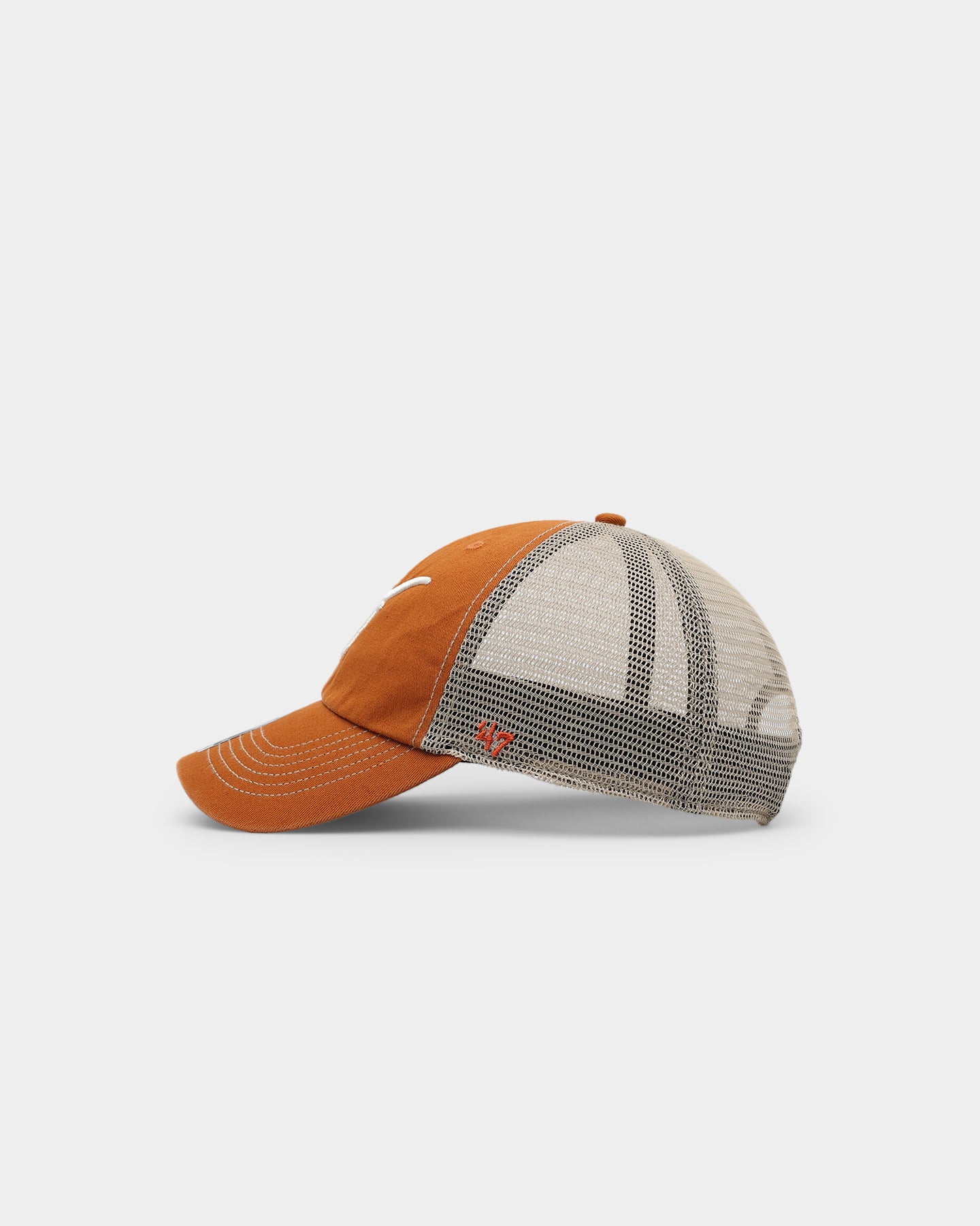 47 Brand Texas Longhorns Trawler '47 Clean Up Strapback Hat - Adjustable Burnt Orange Baseball Cap for Men & Women - Perfect for Game Day, Tailgating and Outdoor Activities