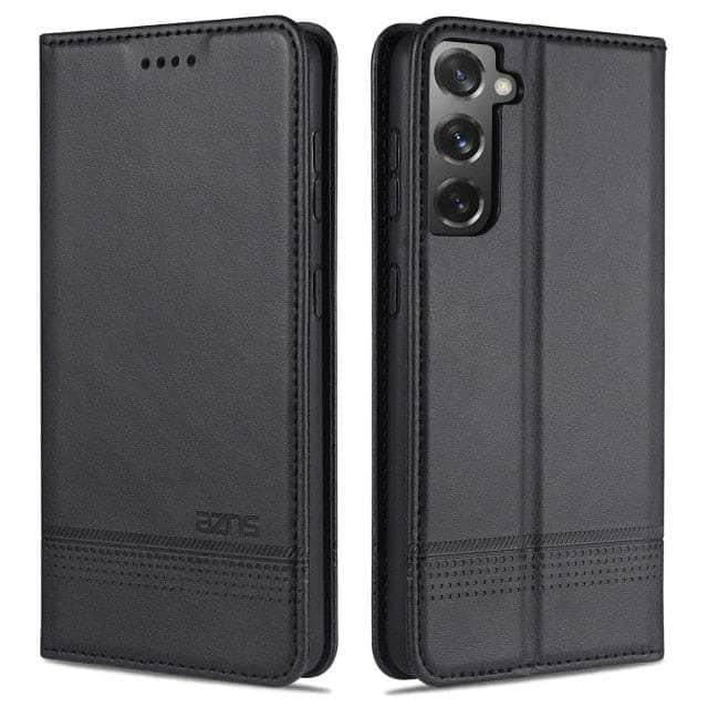 Premium Magnetic Heat Adsorption S22 Plus Leather Phone Case - Slim Protective Cover with Secure Grip for Samsung Galaxy S22 Plus - Perfect for Work, Travel & Everyday Use