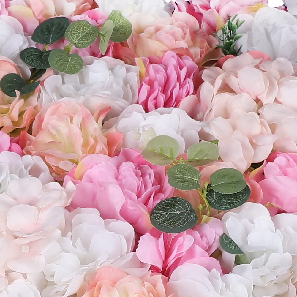 12 Pcs Artificial Silk Rose Flower Wall Panel - Romantic Wedding Backdrop, Party Decor, Floral Bouquet for Home, Garden & Event Decoration