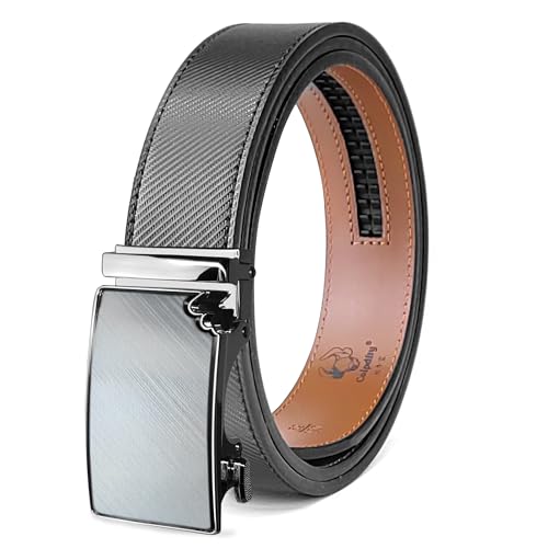 Grey Black Buckle-twill Black Belt