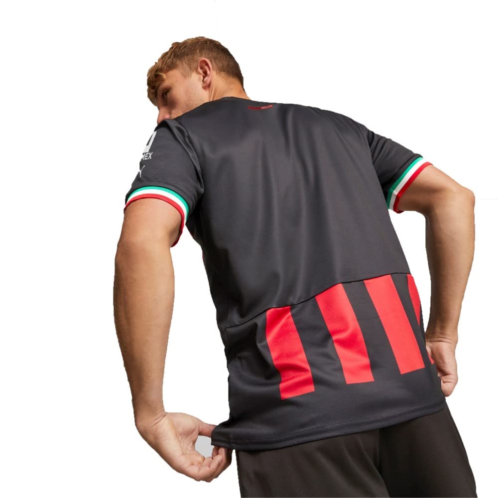 AC Milan Men's Home Jersey 2023-24 - Official Soccer Jersey for Fans & Players - Perfect for Matchdays, Training & Gifting