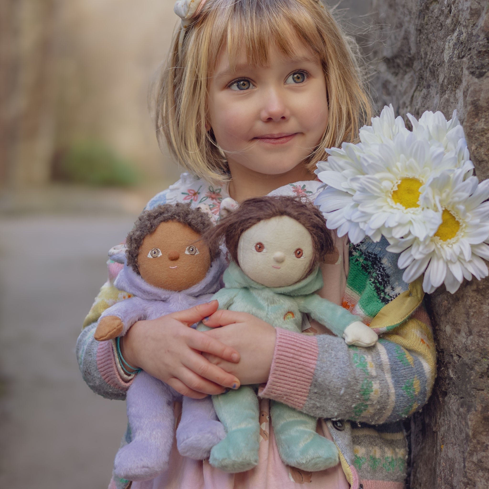 Dinky Dinkum Fluffle Family Babs Bunny Plush Toy - Soft Stuffed Animal for Kids, Cute Bunny Plushie Gift for Girls & Boys - Perfect for Cuddling, Nursery Decor, and Easter Gifts