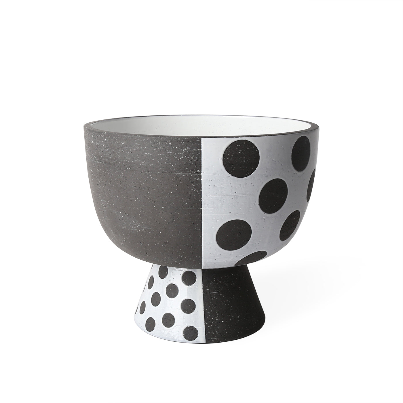 Palm Springs Dots Ceramic Serving Bowl - Stylish Decorative Bowl for Salads, Snacks & Entertaining - Perfect for Home Decor & Party Serving