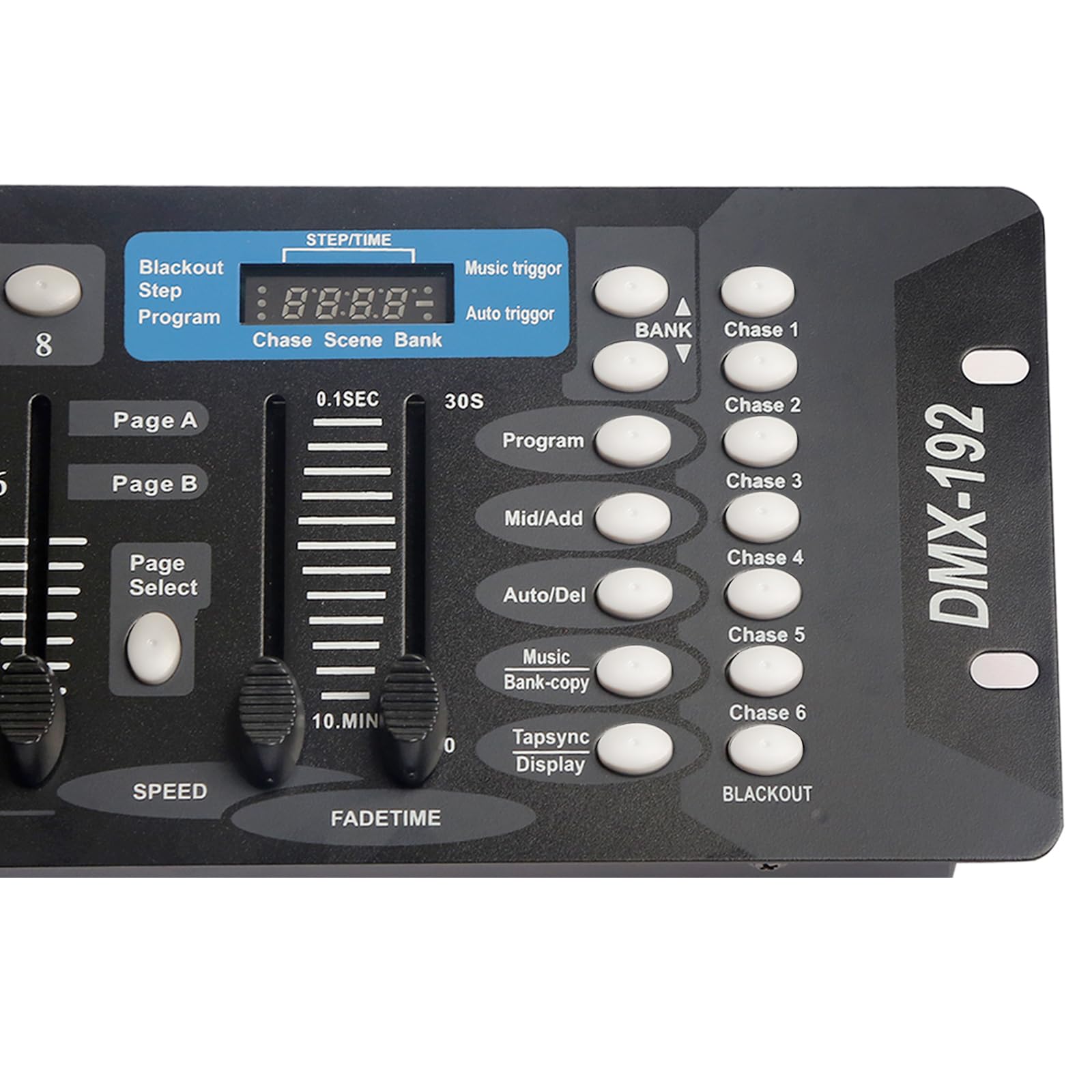 Professional 192-Channel DMX512 Controller for DJ Lights & Stage Lighting - DMX Board with 2m/6.6ft DMX Cables - Perfect for Clubs, Concerts & Live Events