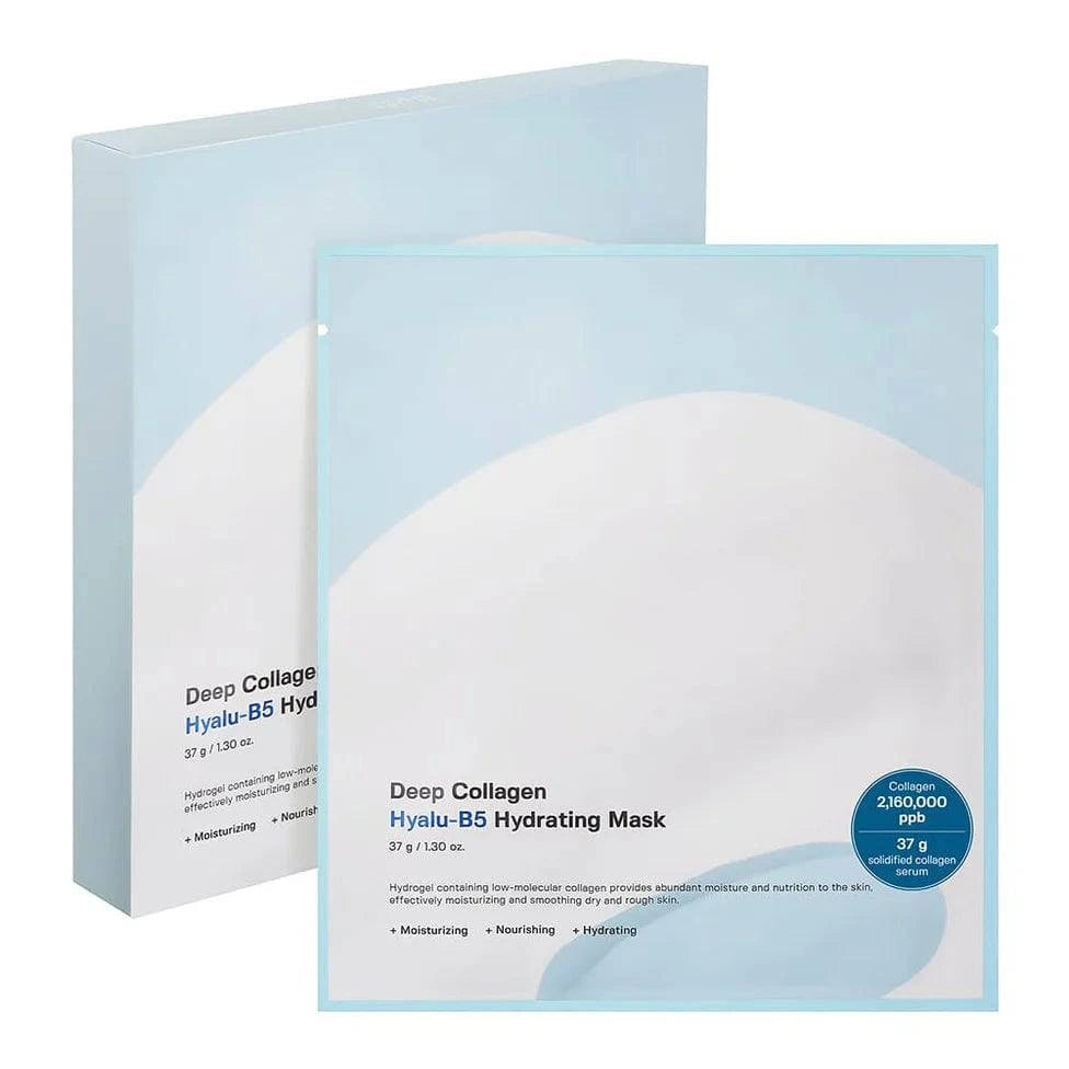 SUNGBOON EDITOR Deep Collagen Hyaluronic Acid B5 Hydrating Face Mask 37g (1 Pack) - Intense Moisturizing for Dry & Sensitive Skin, Perfect for Nighttime Skincare Routine