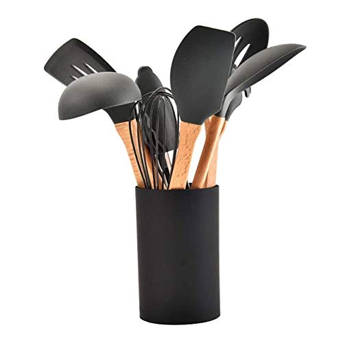 8 in 1 Silicone Kitchen Utensil Set - Non-Stick Spatula, Spoon & Cookware Tools - Heat Resistant & Durable for Baking, Cooking & Serving - Perfect for Home Chefs & Professional Kitchens