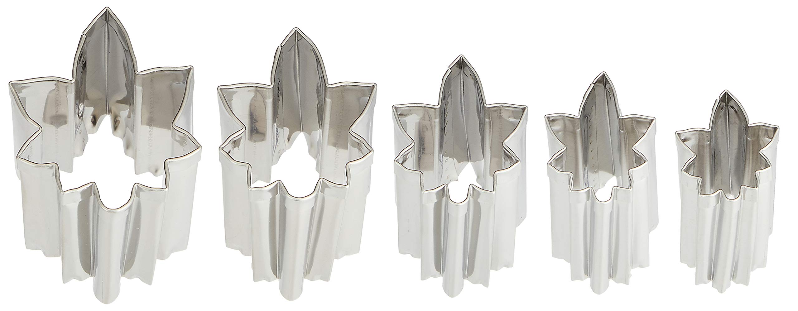 Professional Handmade Die Cutters Set of 5 - Giza Autumn Leaves Design - 18-8 Stainless Steel - Made in Japan - Perfect for Scrapbooking, Card Making & DIY Crafts