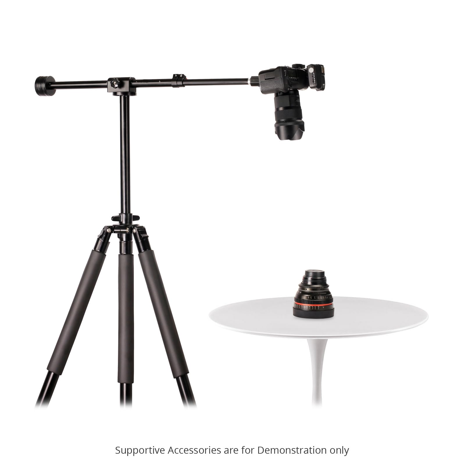 PROAIM Overhead Camera Boom Pole for Photography & Videography - 23 to 40 Inch Adjustable Telescopic Arm with Ball Head & Tripod Adapter - Perfect for Tabletop Product Shots, Food Photography, and YouTube Videos (P-OHBP-01)
