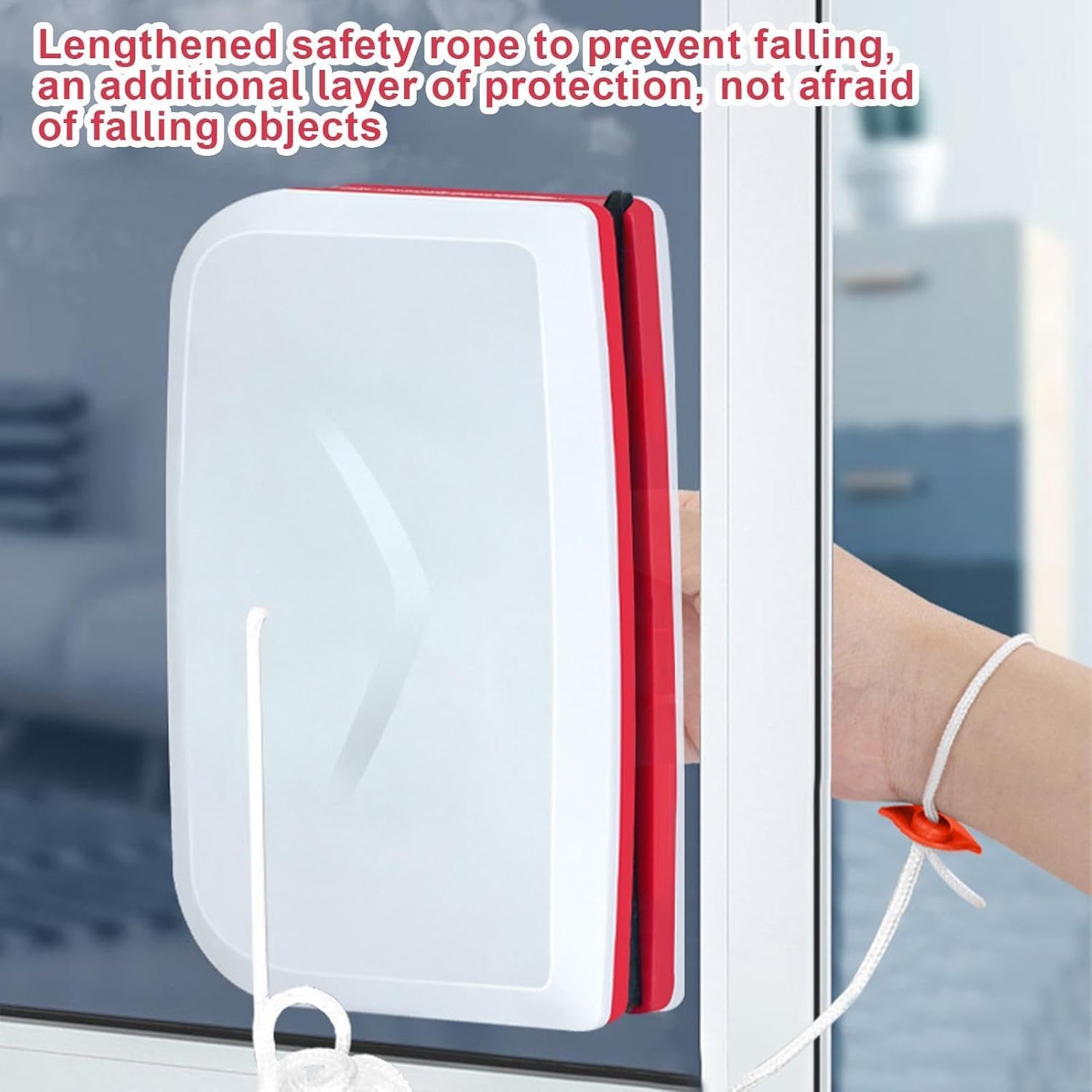 HIKIN SUPERMARKET™ 2025 Upgraded Magnetic Window Cleaner - Double Sided Glass Wiper for High Rise Buildings | Rectangular Window Scraper for Indoor & Outdoor Use | Perfect for Office Windows, Skyscrapers and Home Glass Cleaning