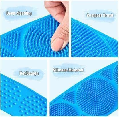 PVA Silicone Body Back Scrubber - Dual-Sided Exfoliating Bath Brush for Deep Skin Cleansing & Dead Skin Removal - Shower Massage Scrubber for Men & Women - Easy to Clean & Hygienic - Perfect for Spa, Bath & Daily Skincare Routine