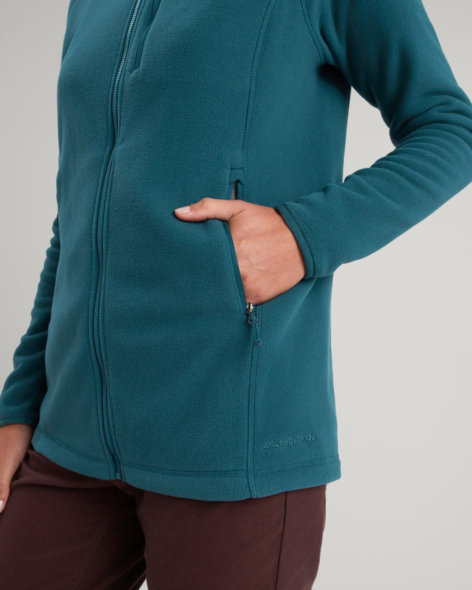 Women's Ridge 100 PrimaLoft Bio Fleece Jacket - Water-Resistant, Eco-Friendly, Warm Winter Coat in Deep Lagoon Blue for Outdoor Hiking & Casual Wear