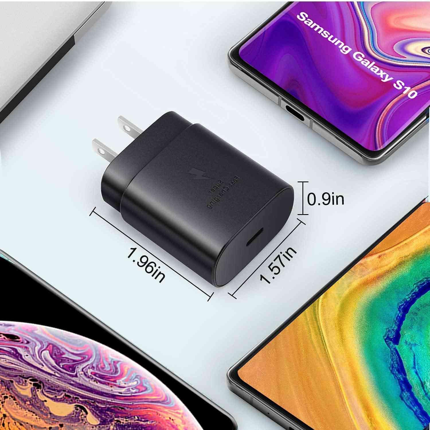 25W Fast Adaptive Wall Charger for Cat S62 Pro - USB C PD Charging & Data Transfer with 4FT (1.2M) UrbanX Cable - Black (US Version with Warranty) | Perfect for Travel, Office & Home Use