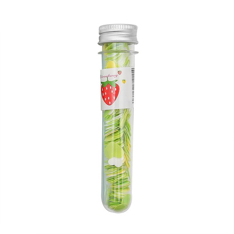 Portable Flower-Shaped Paper Soap Strips in Test Tube Bottle - Travel Hand Wash for Camping, Hiking & Outdoor Activities