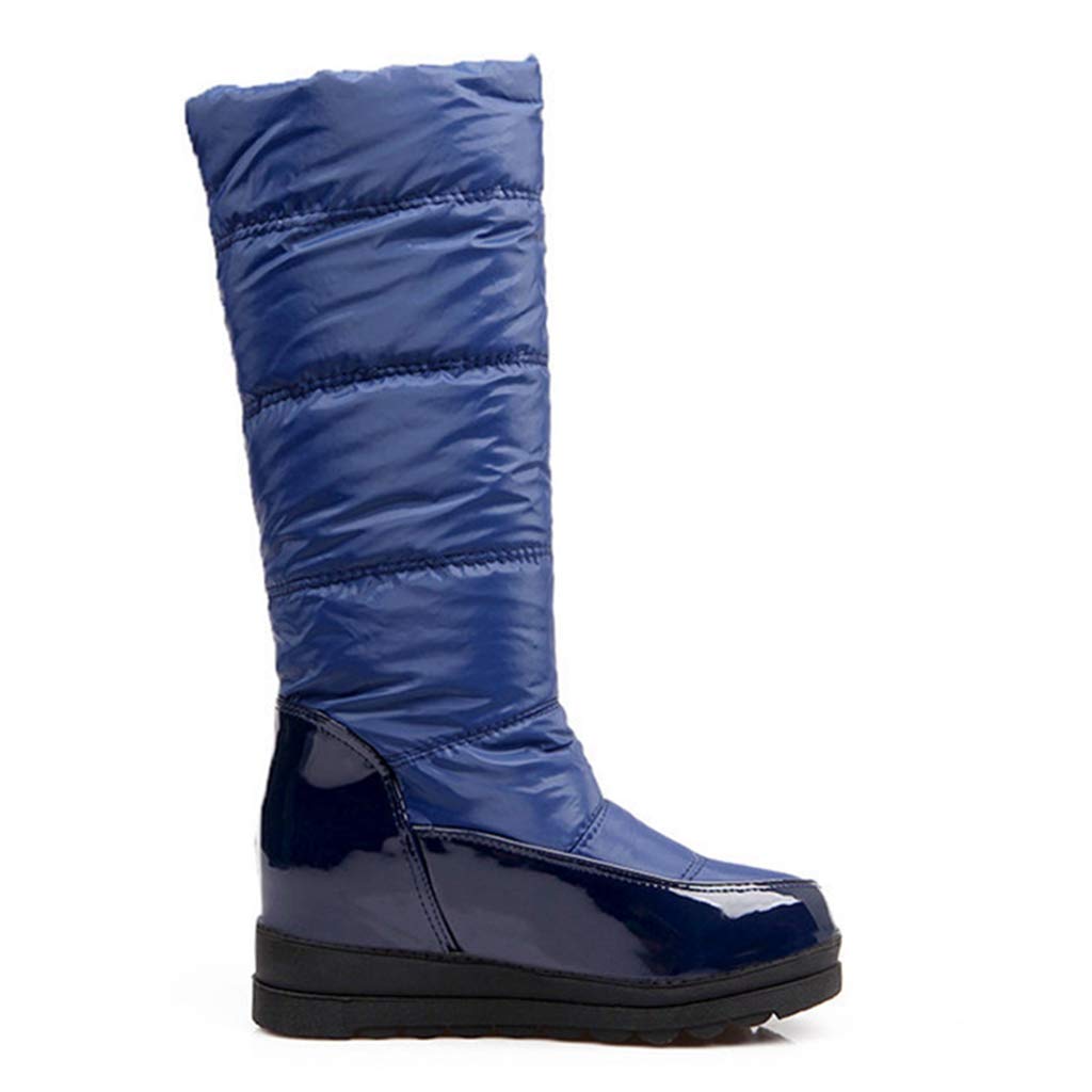 Women's Warm Fur Snow Boots - Insulated Lightweight Mid Calf Winter Boots with Wedge Platform for Outdoor Activities | Perfect for Snowy Days, Hiking and Cold Weather Fashion