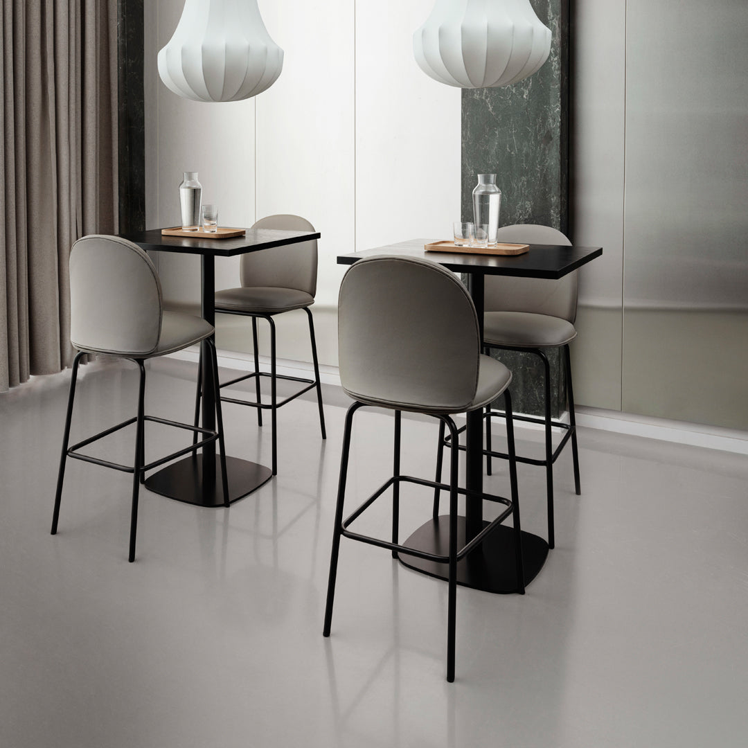 Premium Ace Bar Chair - Fully Upholstered Bar Stool with Backrest for Kitchen Island, Home Bar & Restaurant Use