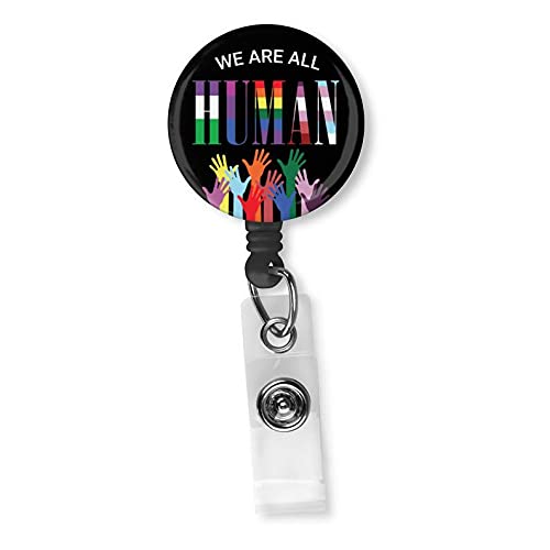 LGBTQ Rainbow Retractable Badge Reel ID Holder - Pride Support Accessory for Work, Events & Everyday Use
