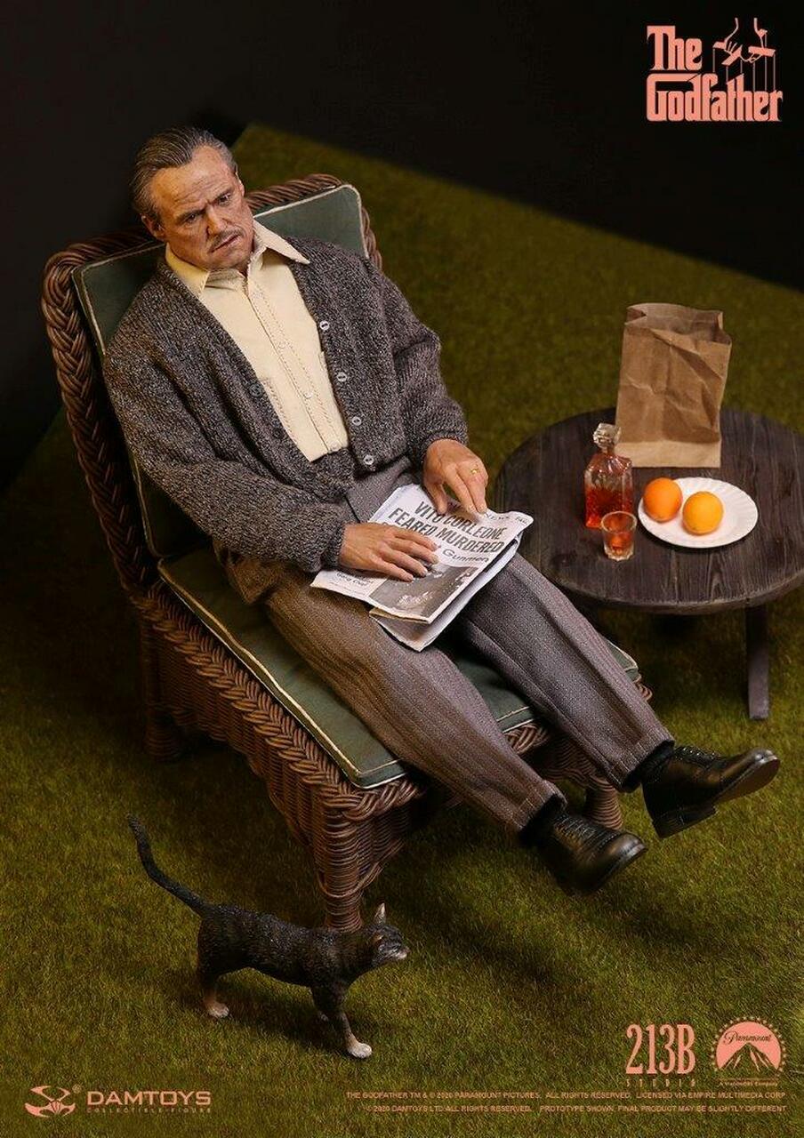 Damtoys 1/6 Scale The Godfather Vito Corleone Golden Years Version DMS033 Collectible Action Figure - Perfect for Movie Fans, Collectors & Display