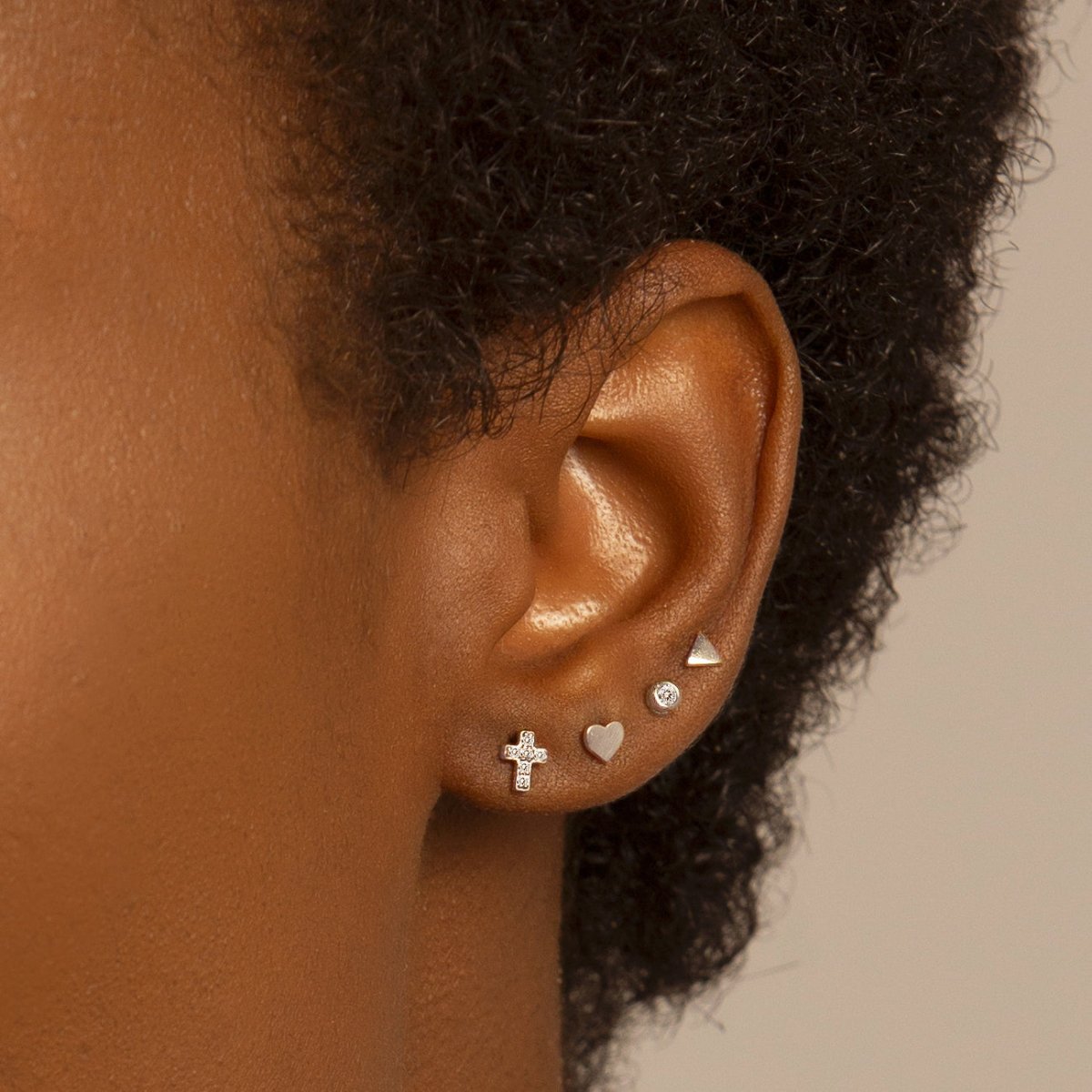 Tiny Heart Studs Earrings - 14K Gold Plated Small Heart Stud Earrings for Women - Perfect for Everyday Wear, Gifts & Special Occasions