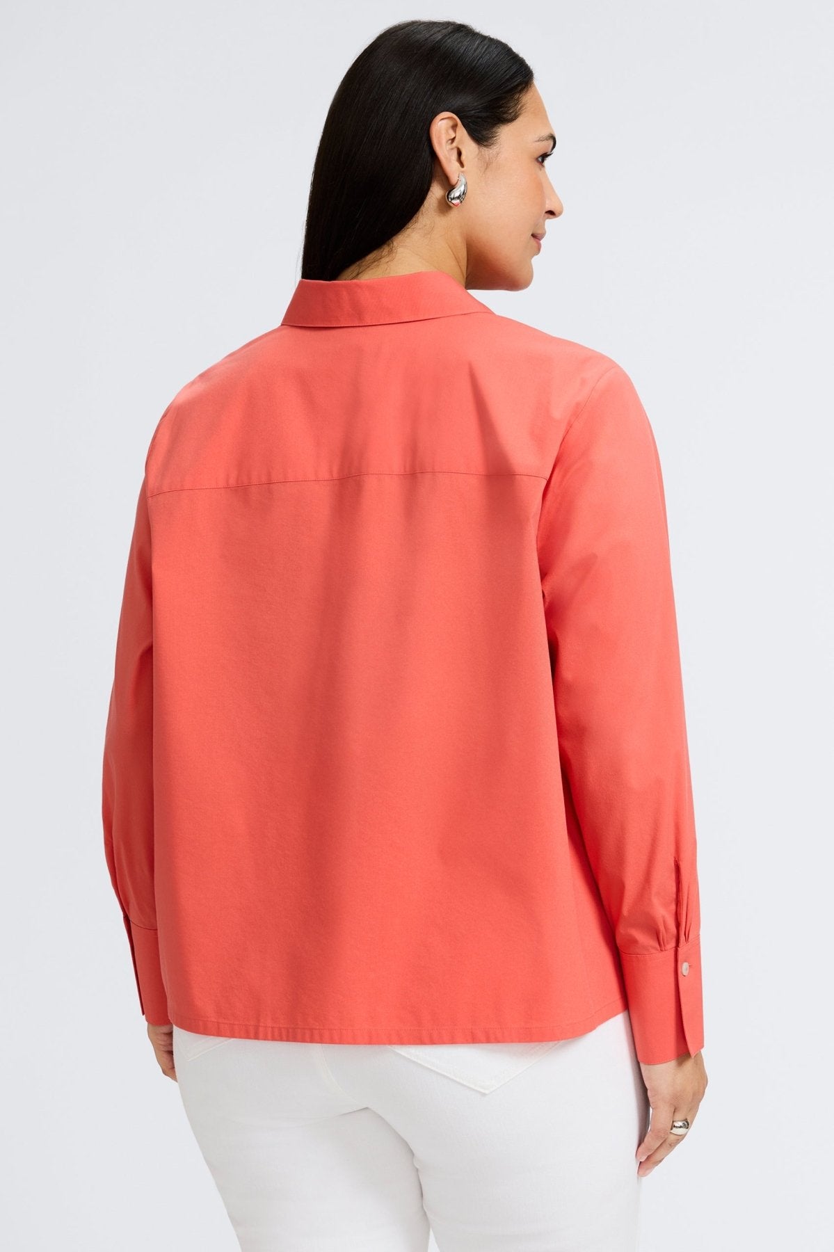 Bella Plus Wrinkle-Free Stretch Long Sleeve Shirt for Women - Comfortable Office Wear & Casual Outfits