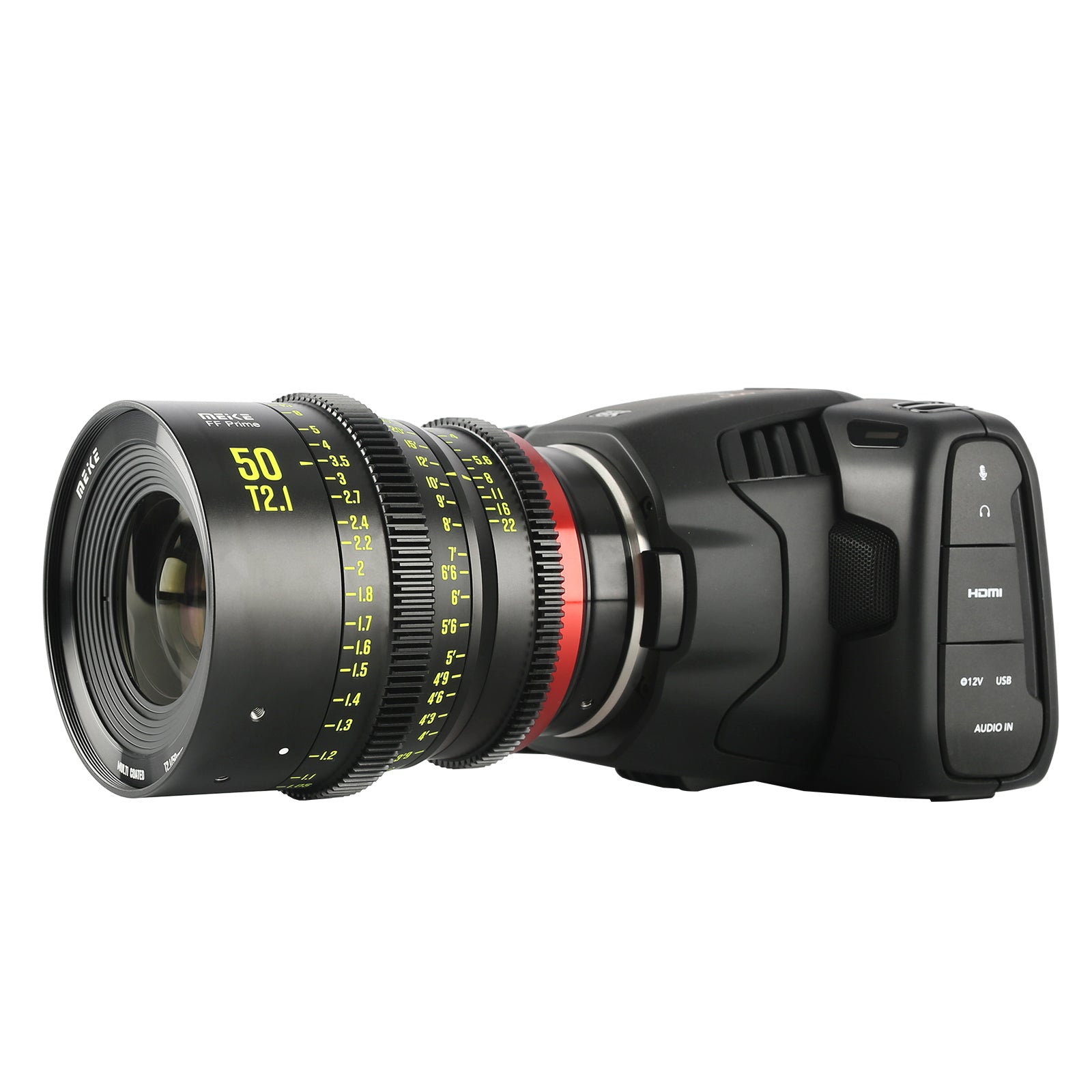 Meike 50mm T2.1 Full Frame Cinema Prime Lens for Canon EF Mount - Professional Cine Lens for Filmmaking, Videography & Photography
