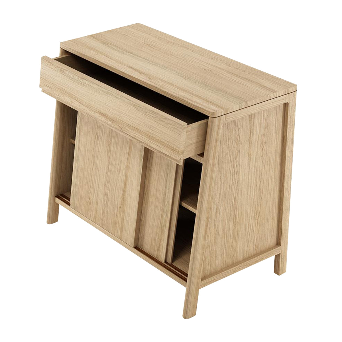 Circa Sideboard with Drawer & 2 Doors - Modern Storage Cabinet for Dining Room, Living Room, or Entryway Organization